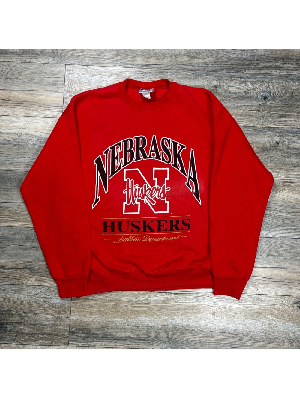 Vintage Lee Sport Nebraska Huskers Red Crewneck Sweatshirt XL